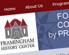 Framingham History Web Site Screenshot